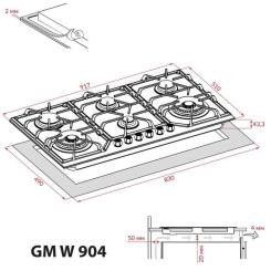 Варочная поверхность Weilor GM W 904 SS Фото 11