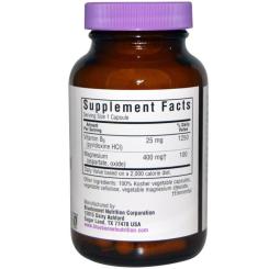Минералы Bluebonnet Nutrition Магній + Вітамін В6, 90 гелевих капсул Фото 1