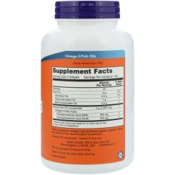 Жирные кислоты Now Foods Омега-3 1000мг, 200 желатиновых капсул Фото 1