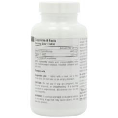 Витамин Source Naturals Бетаїн HCI 650мг, 90 таблеток Фото 1