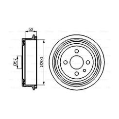 Тормозной барабан Bosch 0 986 477 018 Фото