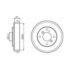 Тормозной барабан Bosch 0 986 477 240 Фото