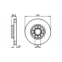 Тормозной диск Bosch 0 986 478 617 Фото 2