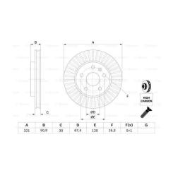 Тормозной диск Bosch 0 986 479 544 Фото 4