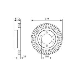 Тормозной диск Bosch 0 986 479 T36 Фото 2