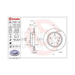 Тормозной диск Brembo 09.7727.11 Фото