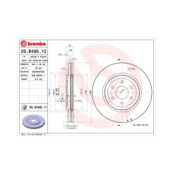 Тормозной диск Brembo 09.B496.10 Фото
