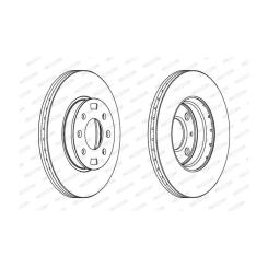 Тормозной диск FERODO DDF1603 Фото