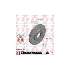 Тормозной диск ZIMMERMANN 100.1216.52 Фото