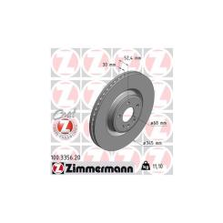Тормозной диск ZIMMERMANN 100.3356.20 Фото