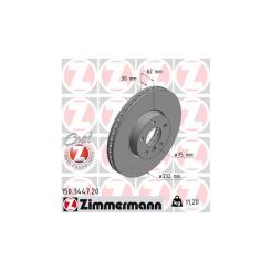 Тормозной диск ZIMMERMANN 150.3447.20 Фото