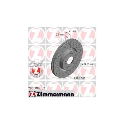 Тормозной диск ZIMMERMANN 280.3189.52 Фото