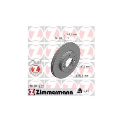 Тормозной диск ZIMMERMANN 370.3072.20 Фото
