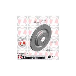 Тормозной диск ZIMMERMANN 400.5501.20 Фото