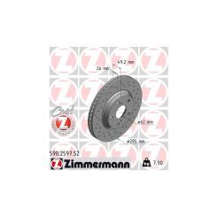 Тормозной диск ZIMMERMANN 590.2597.52 Фото