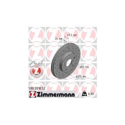 Тормозной диск ZIMMERMANN 590.2818.52 Фото