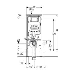 Инсталляция Geberit Duofix UP720 д / унитаза (8 см) Фото 3