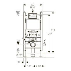 Инсталляция Geberit Duofix Комплект (3в1) д/унітазу Фото 2