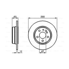 Тормозной диск Bosch 0 986 478 607 Фото