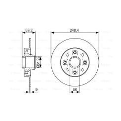 Тормозной диск Bosch 0 986 479 S43 Фото