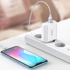Зарядное устройство Ugreen CD170 36W USB + Type-C Charger (White) Фото 5