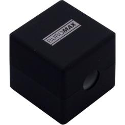 Точилка Buromax CUBE RUBBER TOUCH пластиковий корпус контейнер Фото 3