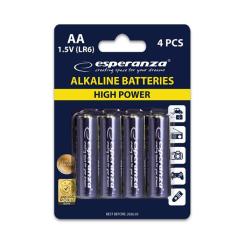Батарейка Esperanza AA LR6 Alkaline * 4 Фото 1