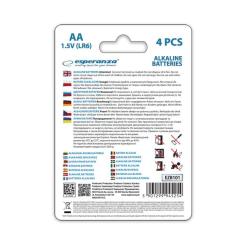 Батарейка Esperanza AA LR6 Alkaline * 4 Фото 2