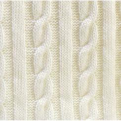 Плед Прованс Soft косы Молочный 90x130 см Фото 2