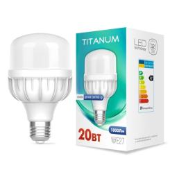 Лампочка TITANUM A80 20W E27 6500К Фото 1
