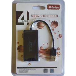 Концентратор Atcom USB TD4005 4port black Фото 2