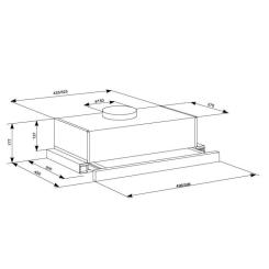 Вытяжка кухонная Eleyus BREEZE 700 50 BG Фото 11