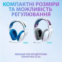 Наушники Logitech G335 Wired Gaming White Фото 10