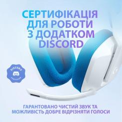 Наушники Logitech G335 Wired Gaming White Фото 8