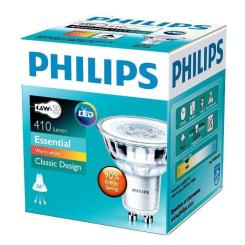 Лампочка Philips Essential LED 4.6-50W GU10 830 36D Фото 1