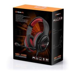 Наушники REAL-EL GDX-7590 Black/Red Фото 9