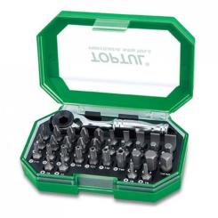 Набор бит Toptul с трещоткой 1/4" 35ед. Фото