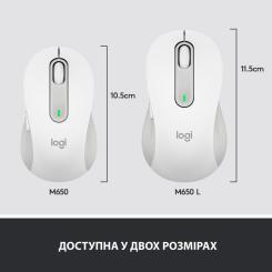 Мышка Logitech Signature M650 L Wireless Off-White Фото 7