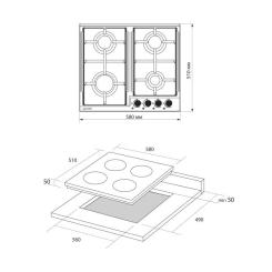 Варочная поверхность Pyramida PFE 604 BL B Фото 11