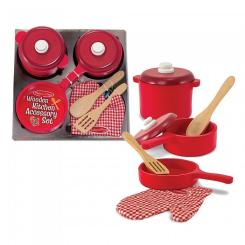 Игровой набор Melissa&Doug дерев'яного посуду Фото 3