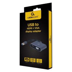 Переходник Cablexpert USB-A to HDMI/VGA Фото 1