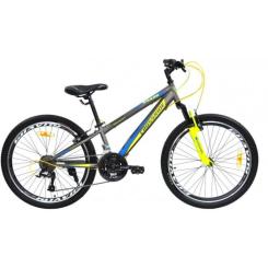 Велосипед Crossride Shark 24" рама-13" St Grey/Yellow Фото