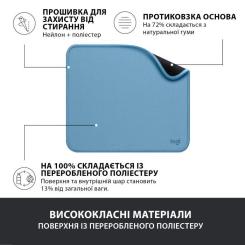 Коврик для мышки Logitech Mouse Pad Studio Series Blue Фото 3