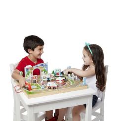 Игровой набор Melissa&Doug деревянный футляр "Город" Фото 1