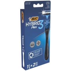 Бритва Bic Flex 3 Hybrid з 2 змінними картриджами Фото