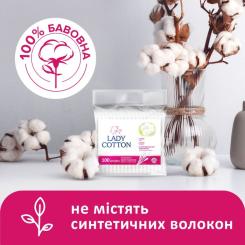 Ватные палочки Lady Cotton в поліетиленовому пакеті 100 шт. Фото 2