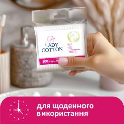 Ватные палочки Lady Cotton в поліетиленовому пакеті 100 шт. Фото 3