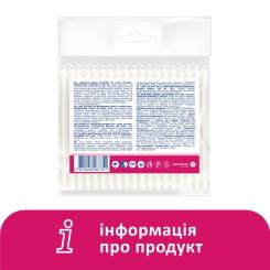 Ватные палочки Lady Cotton в поліетиленовому пакеті 100 шт. Фото 5