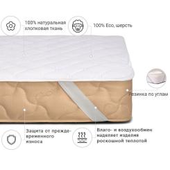 Наматрасник MirSon Стандарт Natural Line Wollen 956 90х190 см Фото 1