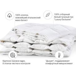Одеяло MirSon пуховое Luxury Exclusive 079 деми 220x240 см Фото 1